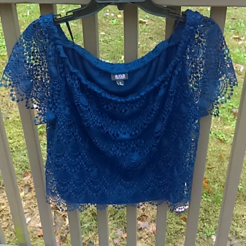 Women's off shoulder lace top